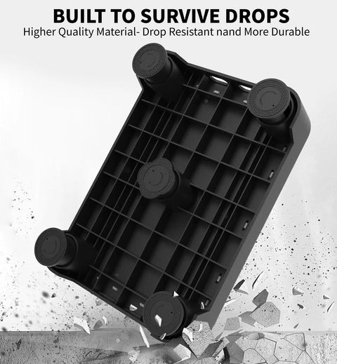Underside of 5 Level Adjustable Step Stool With 700 Lb Capacity For Seniors And Home Safety showing drop-resistant base