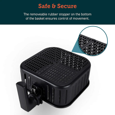 Replacement Inner Basket For 5.8 Quart Air Fryer Fits CP358-AF CS358-AF Models Nonstick Dishwasher Safe with detail view