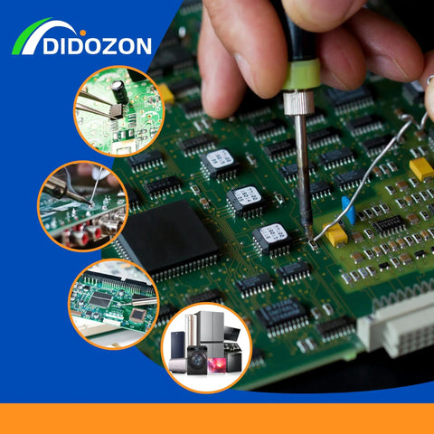 Soldering with 63/37 Tin Lead Rosin Core Solder Wire 0.8mm Dia 3.5oz on PCB for electrical soldering and PCB repairs