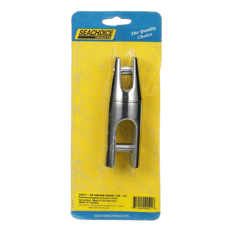 Flat Out Reliable 316 Stainless Steel Anchor Swivel 4 5/8 Inches Long with packaging displayed