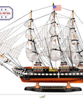 Wooden USS Constitution Model Ship 1/95 Scale Frigate Replica For Home Decor Handcrafted Basswood Hull With Hand Stitched Sails And Rigging Not A Kit Easy Assembly Classic Maritime Collectible Decor