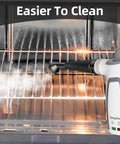 Heavy Duty High Pressure Steam Cleaner 1050 Watt Fast Heating Multi Surface Steamer with safety lock cleaning oven rack.