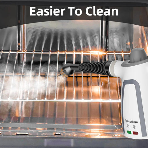 Heavy Duty High Pressure Steam Cleaner 1050 Watt Fast Heating Multi Surface Steamer with safety lock cleaning oven rack.