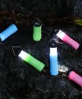 Assorted colors of the Two In One Mini Lantern And Flashlight Zoomable Portable Light for Camping Essentials And Emergencies