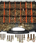 Beefy 1008 Piece Metric Bolt And Nut Set With Heavy Duty Grade 8.8 M4 M5 M6 M8 Bolts And Nuts Assortment Kit in open box