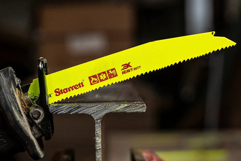 Bi Metal King Cut Fire Rescue And Demolition Reciprocating Saw Blade 6 Inch Length Three Quarter Inch Width 0.35 Inch Thickness in action