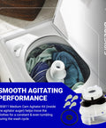Medium cam agitator repair kit, white plastic components, for Whirlpool/Kenmore washers