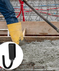 Heavy Duty Tool Belt Clips Six Pack For Securely Holding Your Hammer Drill Power Tools And Electrical Rig Upgrades Instantly Jobsite Ready And Rock Solid Durable For Daily Trade Tasks, black clip in use on construction site.