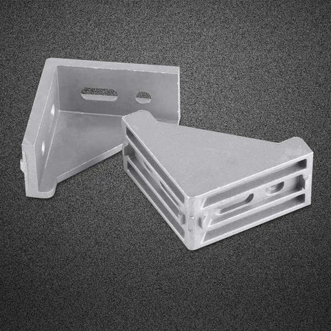 Heavy Duty Aluminum Alloy L Shape Corner Bracket Right Angle Brace 58x58mm Durable Reinforcement for doors and furniture