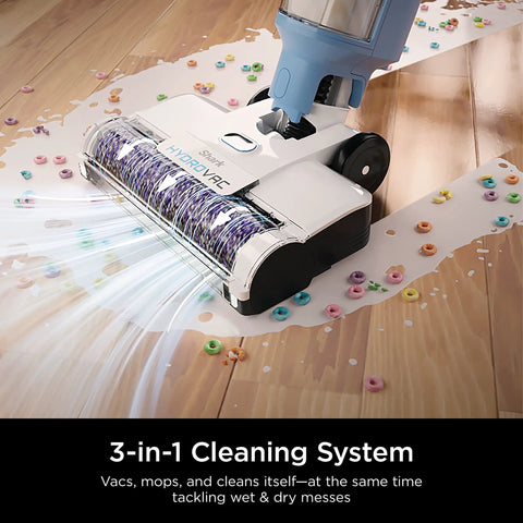 HydroVac Antimicrobial Brushroll And Two Pack Filter Bundle No Fuss For All HydroVac Three In One Multi Surface Cleaners Built For Sealed Hard Floors And Area Rugs Purple White cleaning spilled cereal and milk