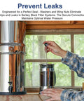 Using Water Filter Maintenance Kit With Silicone Blocking Plugs, Washers And Wing Nuts For Gravity Water Filter Systems