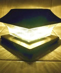 Solar Post Cap Lights Outdoor Three Color LED 20 Lumen Super Bright Waterproof Post Lamp glowing in dark setting