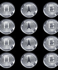 4 Pack Acrylic Clear Faucet Index Buttons For Gerber 94-445 94-446 94-447 showing 12 hot, cold, and diverter buttons