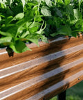 Close-up of 2 Pack Elevated Metal Raised Garden Bed With Legs 48 By 18 By 32 Inches Outdoor Planter Boxes For Backyard Patio And Balcony