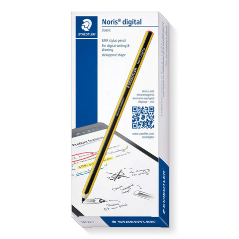 Plug And Play Digital Stylus Pen With Snug Hex Grip For Silky Smooth Writing On All Touchscreens Zero Hassle Charging Battery Free EMR Tech packaging with stylus and notes