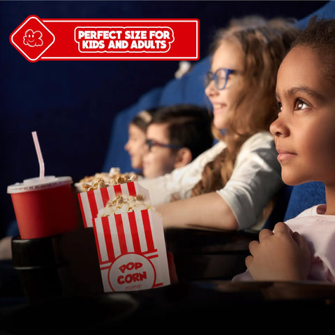 Carnival Themed 200 1oz Paper Popcorn Bags Concession Grade For Popcorn Machines And Popcorn Bars Perfect For Movie Nights Parties And Concessions Snack Station Supplies