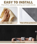 Fresh Groove Design Acoustic Wall Panels For Legit Sound Absorption And Echo Reduction Solid Noise Blocking Tight Home Office Studio Decor Modern Flat Textured Finish installation steps showing wall cleaning and panel placement.