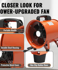 Upgraded 10 Inch Utility Blower Fan with 33 Foot Flexible Duct Hose Portable Industrial Exhaust Vent features and components
