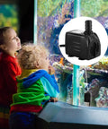 Ultra Quiet 400GPH Submersible Fountain Pump for Ponds, Aquariums, and Hydroponics, 25W with 6.5ft Cord in aquarium display
