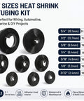 Seven Size Do It All Heat Shrink Tubing Roll Kit With Five To One Adhesive Lined Inner Seal Marine Grade Waterproof Insulated