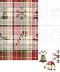 Hella Precise Acrylic Router Templates That Double As Eight Reusable Carving Stencils For Wood And Fabric featuring holiday designs on plaid background.