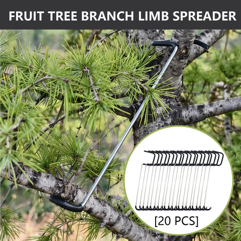 Fruit Tree Limb Spreader Set Of 20 7 Inch Branch Puller With Plastic Hose Wrapped Iron Wire Durable Open Angle Tool For Safe Branch Spreading In Garden Orchard Workhorse Yard Must Have