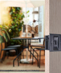 Pocket Sliding Door Lock With Privacy Pull Reversible Design for sliding and bifold doors installed on door edge