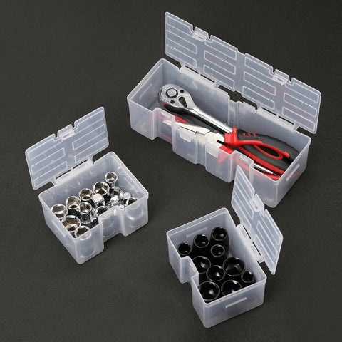 16 Compartment Detachable Toolbox Organizer With Removable Sections And Clear Lid For Easy Sorting Of Screws Bolts Nuts And Small Parts