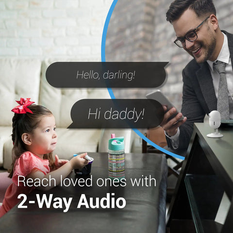 CapsuleCam Pro Baby Monitor 4 Pack 1080p HD WiFi Indoor Security Cameras With Phone App 2 Way Audio feature demo
