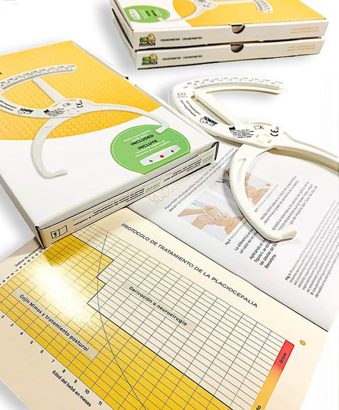 Infant Craniometer Head Shape Tool For Cranial Asymmetry Measurement, Baby Flat Head Syndrome Diagnosis And Follow Up, Plagiocephaly Assessment, Safe CE Registered Medical Device For Pediatricians And Therapists, white plastic in box