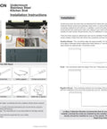 Installation guide for the Workstation Undermount Kitchen Sink 23x19 Inch Single Bowl 16 Gauge Stainless Steel with integrated ledge and kit.