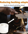 8 Piece Reducing Bushing Adapters For Bench Grinder Wheels Set 2 Sets Included Four Bushing Sizes For Three Quarter Inch Wheels Inner Diameters One Half Inch Five Eighths Inch Three Quarters Inch And One Inch To One And A Quarter Inch Plastic, bench grinder wheel use