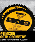 10 Inch General Purpose Saw Blades Combo Pack 40T 60T For Killer Clean Cuts with Ultra Sharp Carbide
