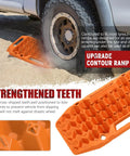 Extendable Offroad Traction Tracks With Jack Base Multifunction Recovery Mat for 4x4 SUV ATV UTV Truck Orange Gen 8 on sand