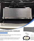 Heavy Duty 40K Transmission Oil Cooler Kit With Low Pressure Drop Includes Mounting Hardware Fits Big Rigs And Trailers Tru Cool Compatible installed
