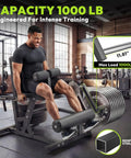 Man using Dual Mode Leg Extension And Curl Machine For Home Gym With Adjustable Seated Leg Press in industrial-style gym