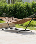 9 Foot Heavy Duty Portable Hammock Stand Steel Frame For Backyard Patio Or Indoor Use With Carrying Case No Hammock Included Easy Setup And Fully Adjustable Height For Tall Or Short Setups