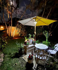 Cordless Patio Umbrella Light With 3 Brightness Modes 28 LED cool white battery powered no fuss clip on lamp illuminating patio