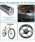 30 Aluminum Welding Rods No Flux One Sixteenth Inch Diameter 13 Inch Length Low Temperature Brazing For Aluminum And Alloys Repair For Cars Frames Motorcycles Wheels Furniture Lighting Easy Fix shown repairing bicycle car wheel and boat