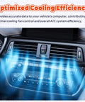 Car dashboard with visual of air conditioning cooling, showcasing efficiency with Direct Fit Plug And Play Air Conditioning Pressure Sensor 977213K000.
