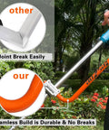 Ergonomic Trimmer Grip With Extension Handle For Weed Wacker And String Trimmer, Easy Install Bracket Clamp Keeps You Standing Tall
