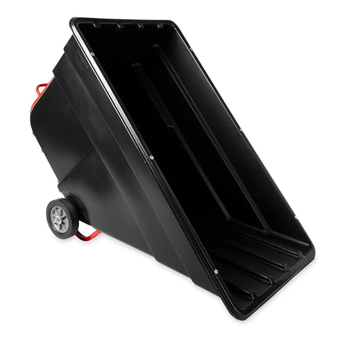 Heavy Duty HDPE Utility Cart With Steering Wheels And 1200 Pound Capacity Roll It Anywhere Without Breaking A Sweat Rock Solid Build Moves Through Doors And Elevators Built For The Long Haul In Black