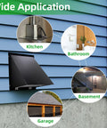 12 Inch Wall Vent Hood Exhaust Cap For Dryer Vent Cover With Screen And Damper Exterior Hooded Wall Vent for multiple applications