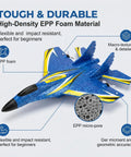 Beginner Friendly Remote Control Airplane With Gyro Stabilization, 2.4GHz RC Plane Ready To Fly Foam Aircraft Toy For Kids And Adults