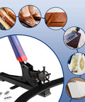 Heavy Duty Rotary Leather Hole Punch Kit With Six Size Options for precise holes in belts, dog collars, watch bands, and DIY projects.