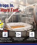 Built Tough Reusable Deep Fryer Filter Bag Slays Heavy Grease And Fine Crumbs Smooth Sixty Quart Operation for MirOil machines.