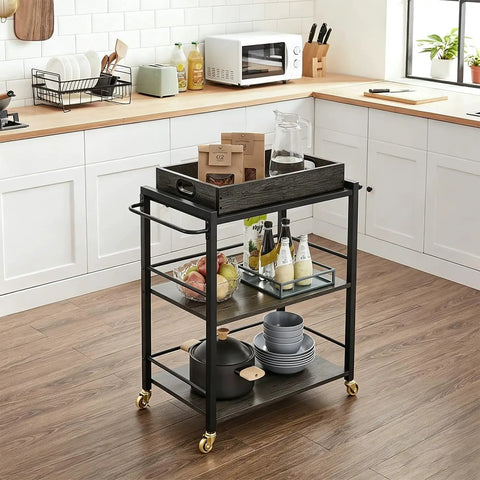 Premium One Inch Antique Brass Caster Wheels Rolling Tight With Rock Solid 360 Degree Swivel Motion And Reliable M6 Stem Hardware For Furniture Upgrades Or Utility Cart Mods A Straight Ahead Four Pack Bundle on a kitchen cart.