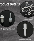 Rock Solid 220 Piece Stainless Steel Plantation Shutter Repair Kit Featuring Heavy Duty Repair Nails And Spring Loaded Pins For A No Hassle Weekend Project Fix, showing high-quality repair pins.