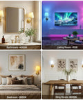Game Changing Battery Powered Wall Sconces Set Of Two With Smooth Wireless Recharging And 12 RGB Colors Plus 3CCT Dimmable Levels For Ultimate Chill Bedroom Vibes Or Slick Living Room Decor Accents in stylish home settings.