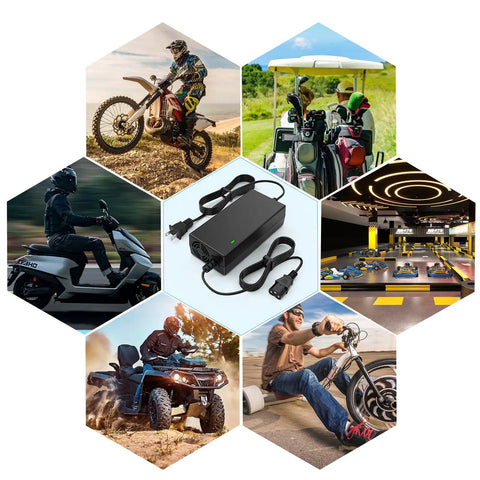 High Efficiency 59V 1.8A Lead Acid Battery Charger For 48V 12Ah Electric Bicycle Battery With 3 Hole Plug in center of collage